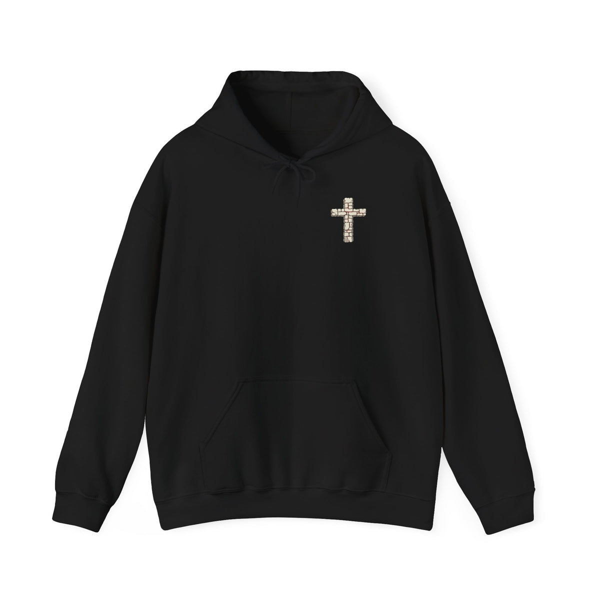 Unisex-Hoodie „Αν πεθάνεις πριν πεθάνεις…“ – Kreuzmotiv & orthodoxer Sinnspruch – Versandkostenfrei