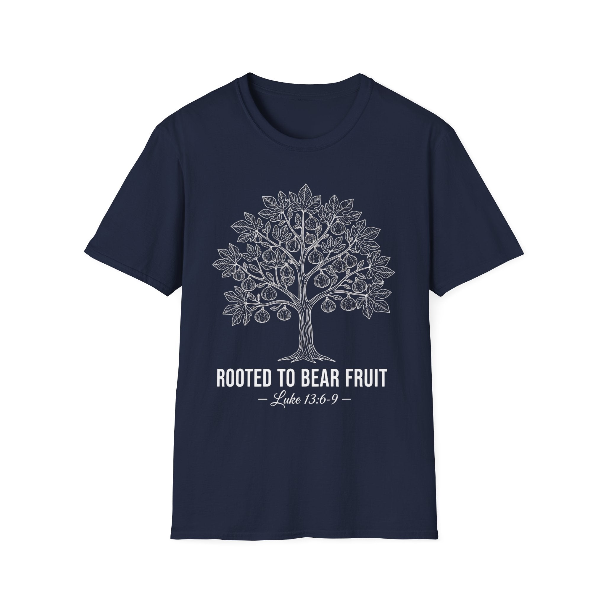 Spirituelles Unisex T-Shirt mit Bibelvers Lukas 13 – FollowTheSaint
