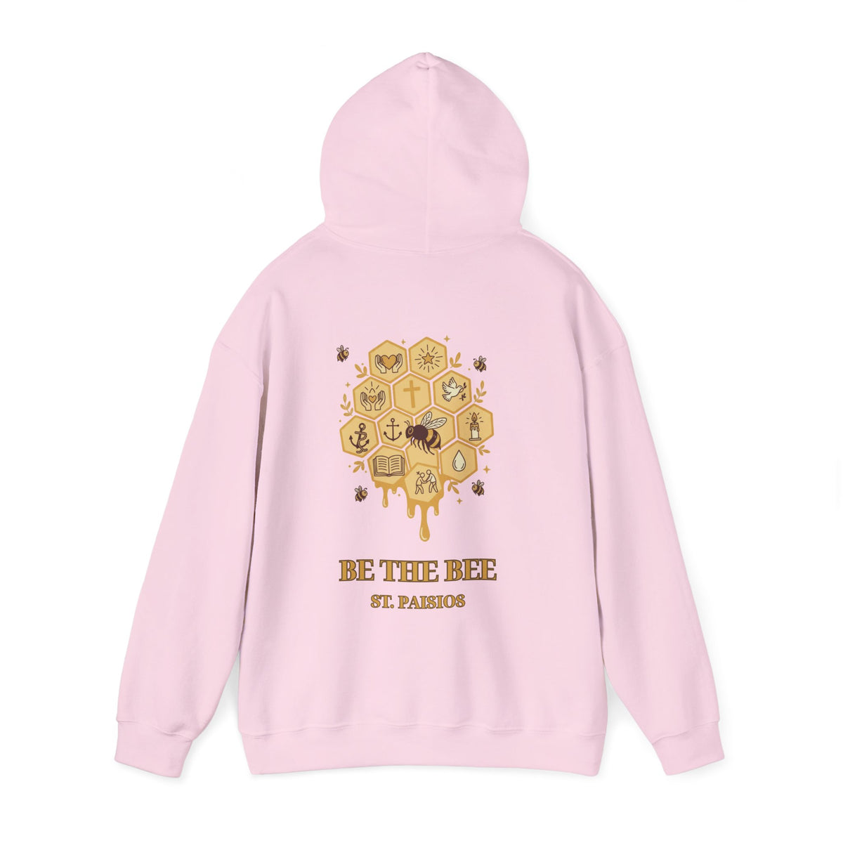Be the Bee Hoodie mit St. Paisios & orthodoxen Bienenmotiv – Versandkostenfrei