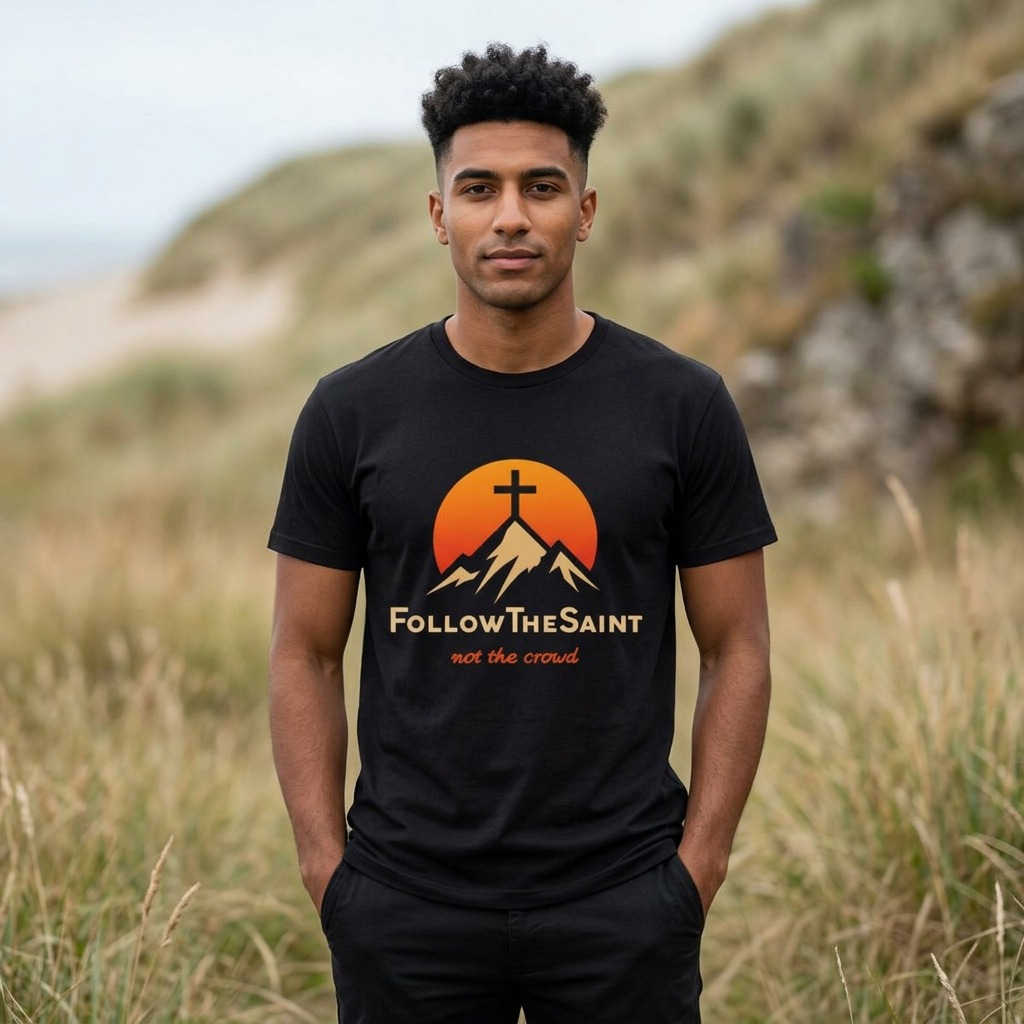 FollowTheSaint Heavy Cotton T-Shirt "not the crowd"