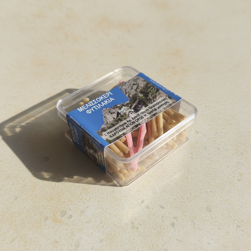 Bildentwurf 2: Bienenwachsdochte in einer leicht gedrehten Produktansicht