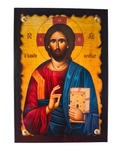 Orthodoxe Ikone Christus Pantokrator  – byzantinische Ikonenarbeit, erhältlich in zwei Größen