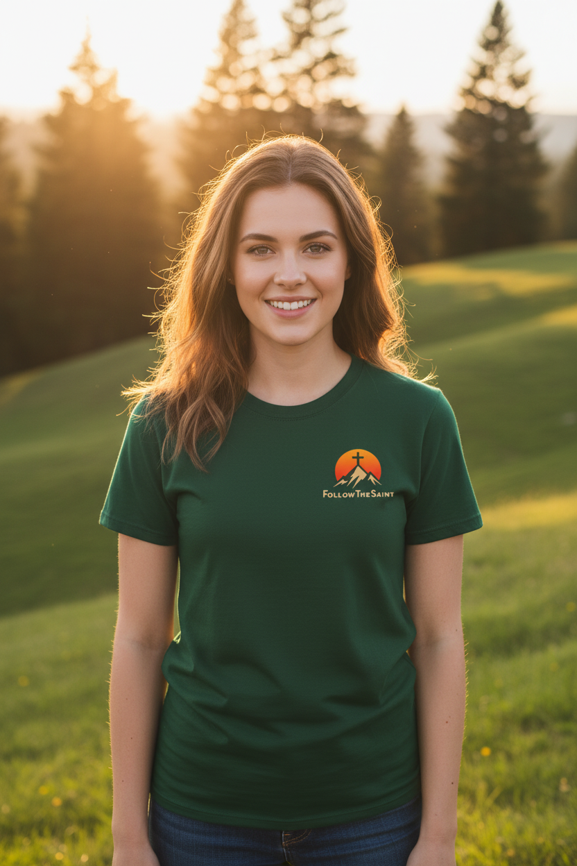 FollowTheSaint Frau Forest Green Vorderseite