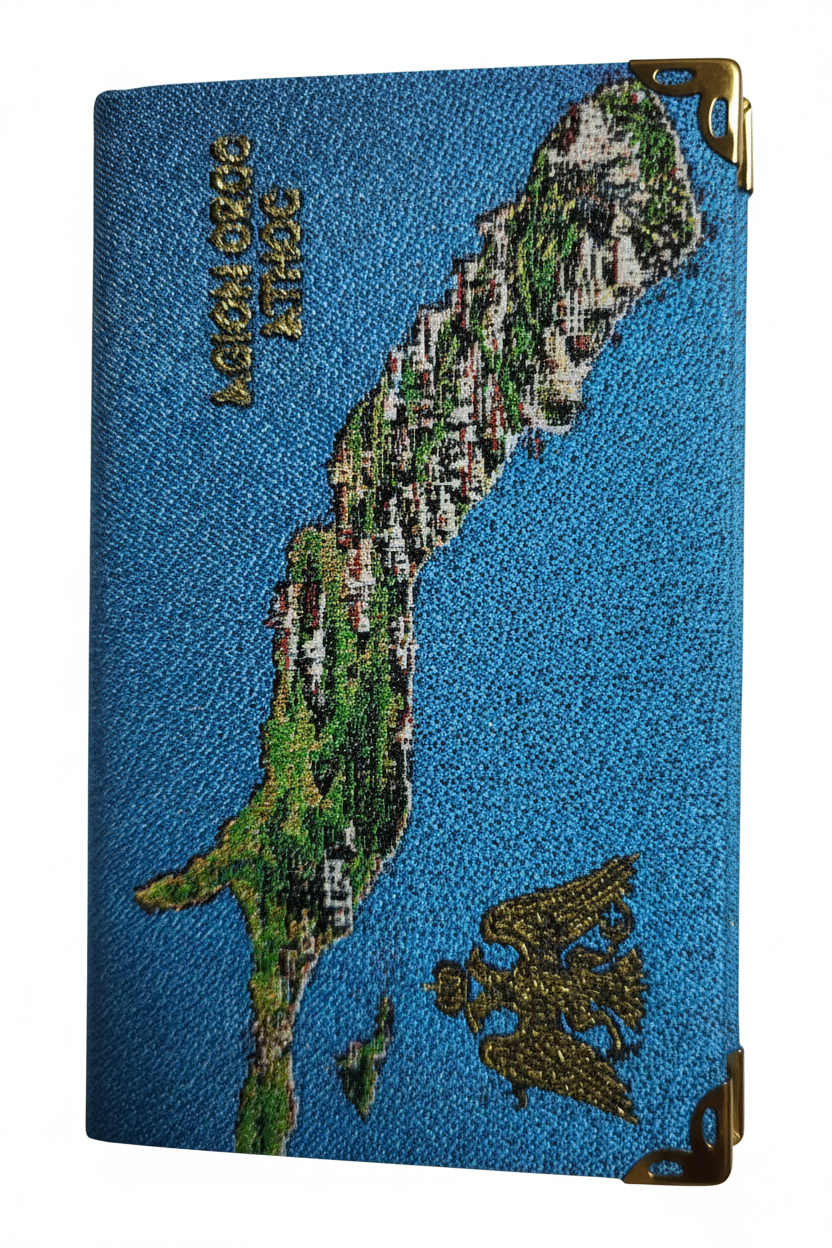 Landkarte Berg Athos freigestellt
