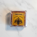 Myrrhe – Σμύρνα – Weihrauchharz vom Berg Athos auf Marmor